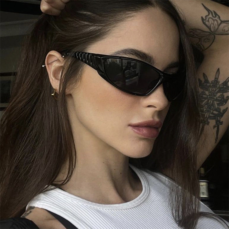  Girl Retro High End Sunglasses Street Photography Female