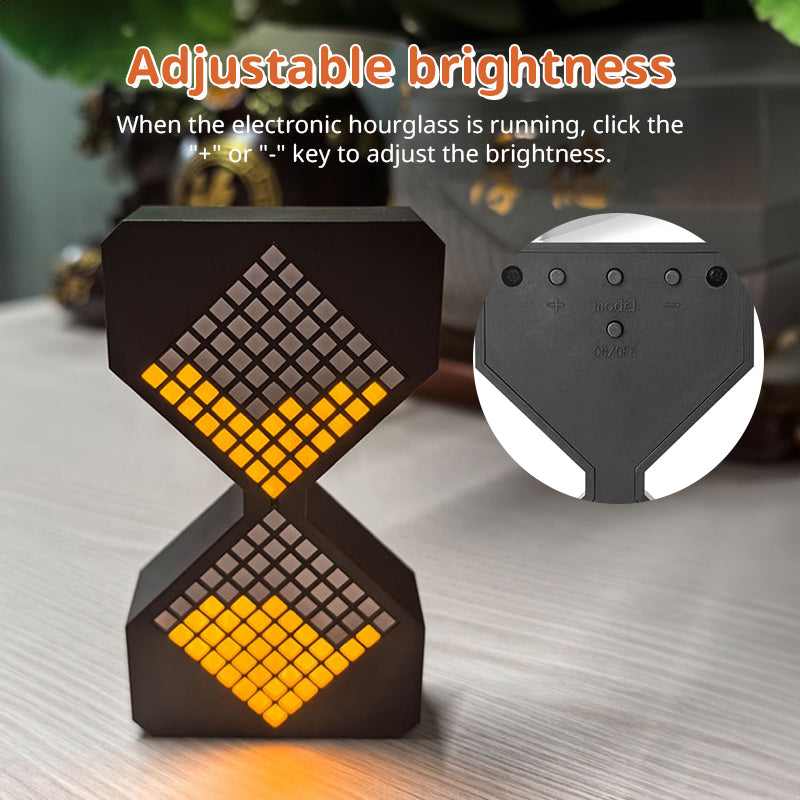 Cyber-style LED electronic sand timer: gravity-sensing