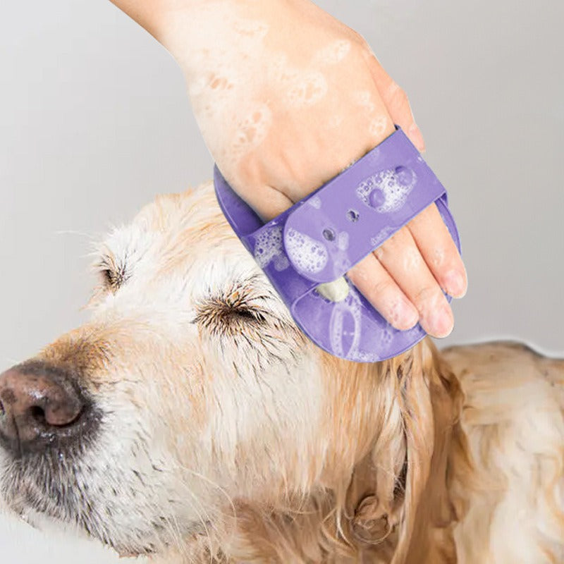 Adjustable cleaning silicone product for cats and dogs pet massage