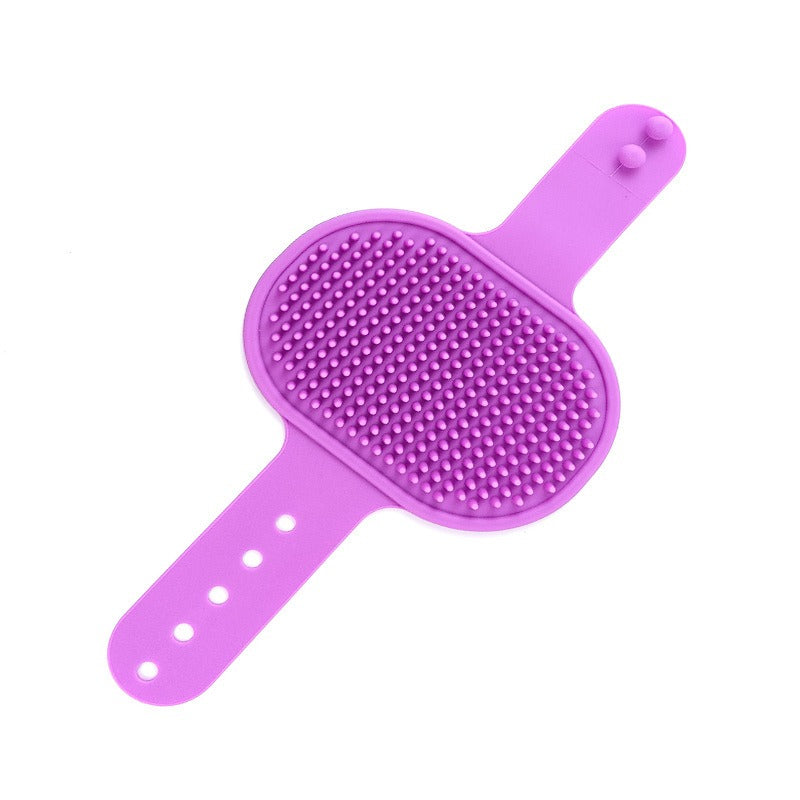 Adjustable cleaning silicone product for cats and dogs pet massage 