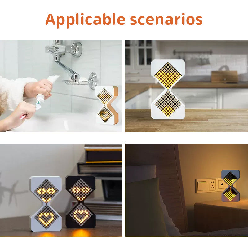 Cyber-style LED electronic sand timer: gravity-sensing