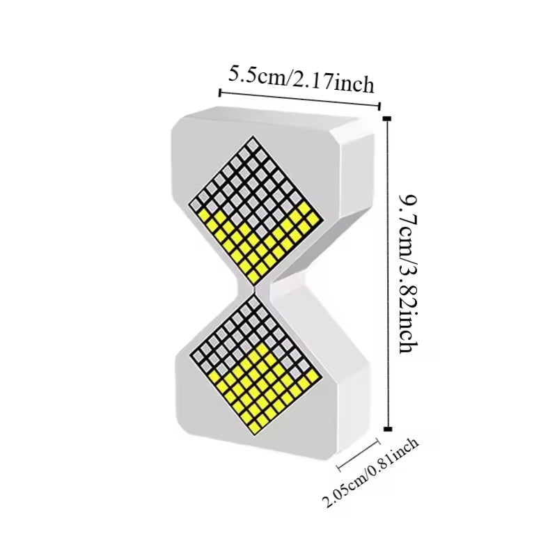 Cyber-style LED electronic sand timer: gravity-sensing
