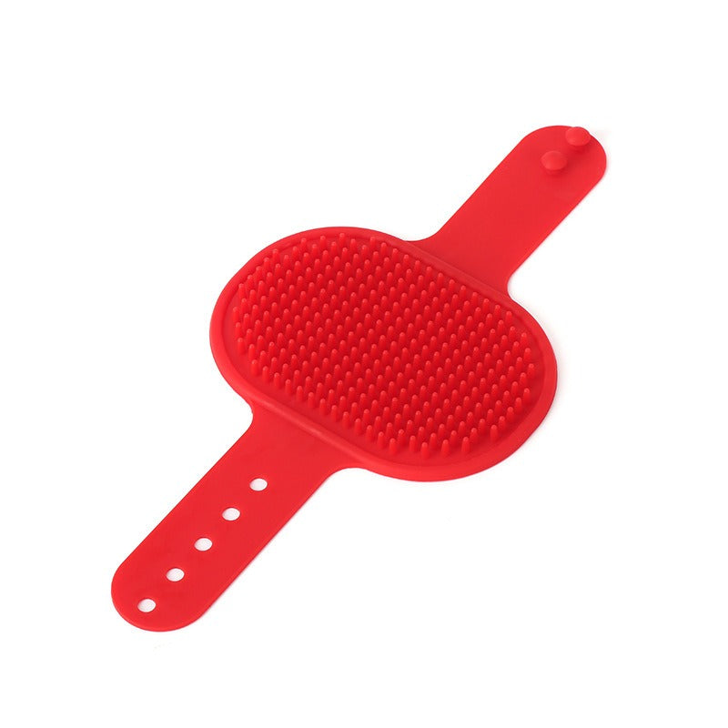 Adjustable cleaning silicone product for cats and dogs pet massage 